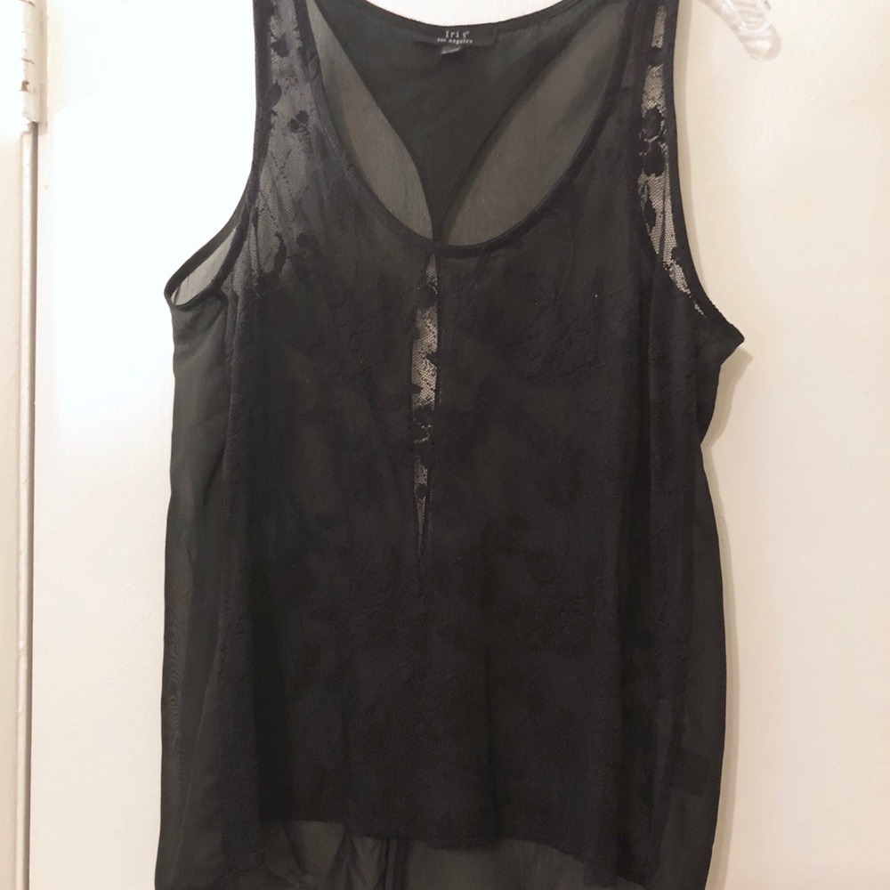 Sheer dressy lace blouse